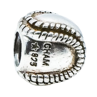 Chamilia Baseball Sterling Silver Charm Bead