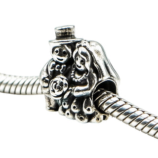 Pandora Mr & Mrs Wedding Couple Charm Sterling Silver Retired