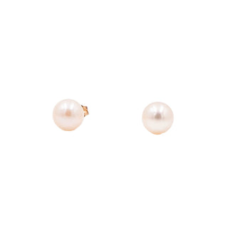14K Yellow Gold 5.7mm Akoya Pearl Stud Earrings