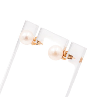 14K Yellow Gold 5.7mm Akoya Pearl Stud Earrings