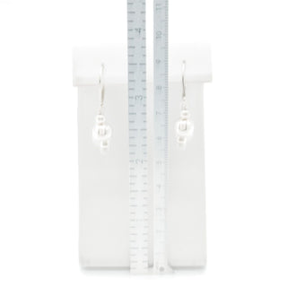 Sterling Silver Ball Drop Earrings Polished Bead Dangle Leverback 1.25 Inch