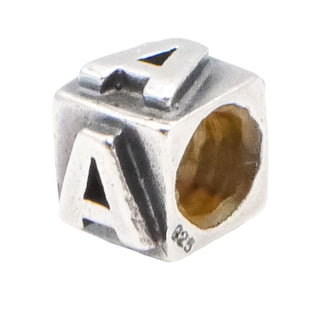 Lovelinks by Aagaard Initial Letter A Sterling Silver Charm Bead