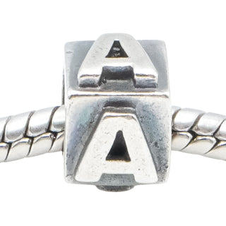 Lovelinks by Aagaard Initial Letter A Sterling Silver Charm Bead