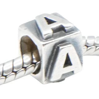 Lovelinks by Aagaard Initial Letter A Sterling Silver Charm Bead