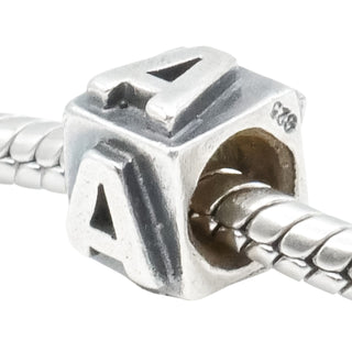 Lovelinks by Aagaard Initial Letter A Sterling Silver Charm Bead