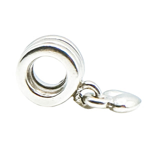 Pandora Retired Floating Heart Dangle Sterling Silver Love Charm