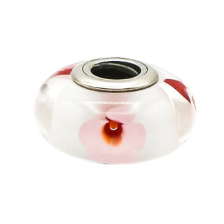 PANDORA Cherry Blossom Murano Glass Sterling Silver Charm