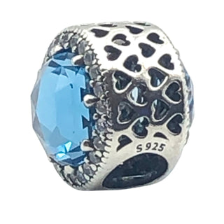 Pandora Radiant Hearts With Moonlight Blue Crystal