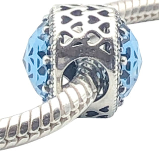 Pandora Radiant Hearts With Moonlight Blue Crystal