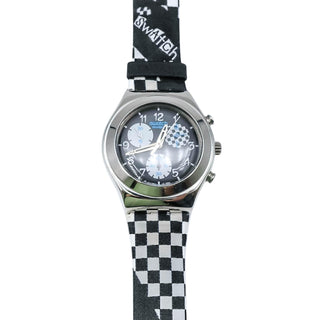 Swatch Irony Midi Chrono PIT LINE Racing Inspired Swiss Watch YMS114