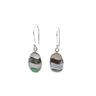 Landing Company Dream Island Duality Mother of Pearl Sterling Drop Earrings