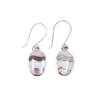 Landing Company Dream Island Duality Mother of Pearl Sterling Drop Earrings
