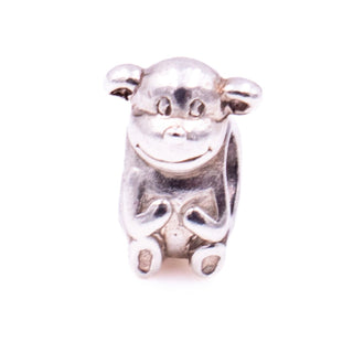 Chamilia Mischievous Monkey Sterling Silver Cute Animal Charm Bead