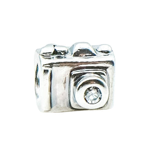 Chamilia Sterling Silver Camera Charm Clear CZ Photographer Gift