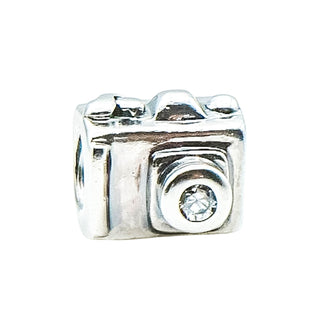 Chamilia Sterling Silver Camera Charm Clear CZ Photographer Gift