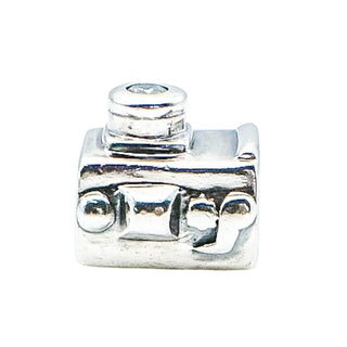 Chamilia Sterling Silver Camera Charm Clear CZ Photographer Gift