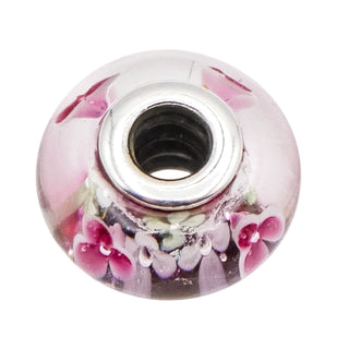 Pandora Flower Garden Murano Glass Sterling Silver Charm