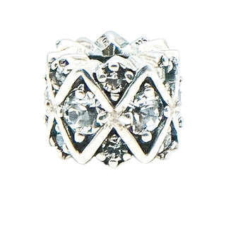 Chamilia Shimmering Stones Sterling Silver Charm Clear Swarovski Crystal Bead