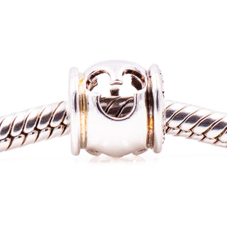 Chamilia Disney Mickey Mouse Cutout Sterling Silver Charm Bead