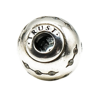 Pandora Essence Trust Sterling Silver Charm With Clear Zirconia