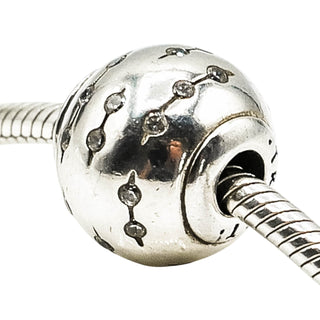 Pandora Essence Trust Sterling Silver Charm With Clear Zirconia