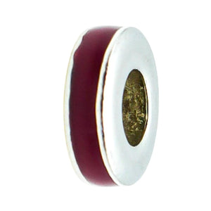 Chamilia Red Enamel Sterling Silver Spacer Charm