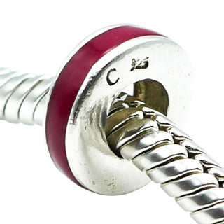Chamilia Red Enamel Sterling Silver Spacer Charm