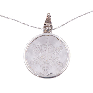 Whitney Kelly Sterling Silver Snowflake Enhancer Pendant 22 Inch Necklace