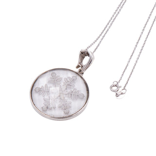 Whitney Kelly Sterling Silver Snowflake Enhancer Pendant 22 Inch Necklace
