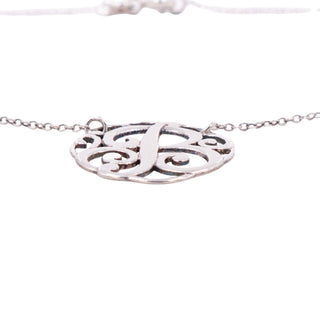 Lord & Taylor Sterling Silver Letter B Monogram Initial 18 Inch Pendant Necklace