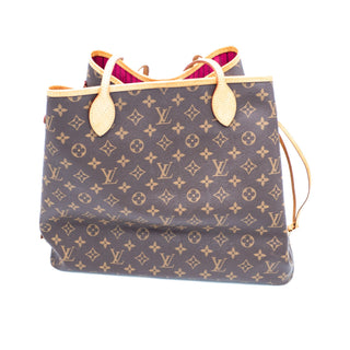 Louis Vuitton Neverfull GM Fuchsia Monogram Tote with Matching Pouch - Like New