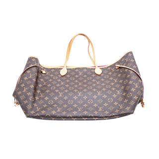 Louis Vuitton Neverfull GM Fuchsia Monogram Tote with Matching Pouch - Like New