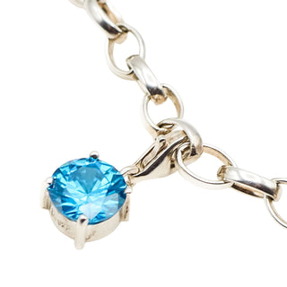 Thomas Sabo Charm Club Aquamarine March Birthday Sterling Silver Charm Pendant