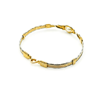 RONALDO Hold Me 14K Gold Wire Bracelet Size 6.75 Inches