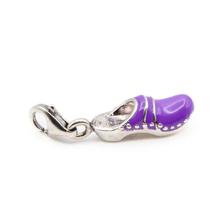 Thomas Sabo Purple Enamel Dutch Clog Shoe Sterling Silver Charm Pendant