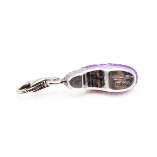 Thomas Sabo Purple Enamel Dutch Clog Shoe Sterling Silver Charm Pendant