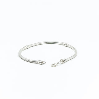 7.9-Inch Sterling Silver Snake Chain Bracelet With Lobster Claw Clasp