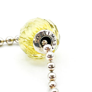 Pandora ESSENCE Optimism Sterling Silver Charm With Faceted Lemon Quartz