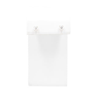 14K Yellow Gold Asscher Cut Double Point Prong CZ Stud Earrings