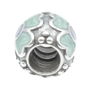 Pandora Blue Daisy Sterling Silver Enamel Flower Charm Retired