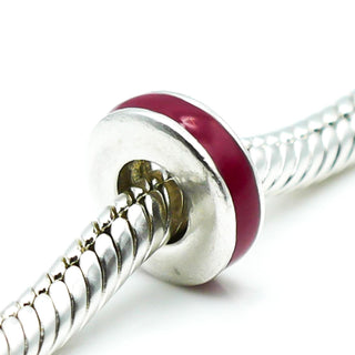 Chamilia Red Enamel Sterling Silver Spacer Charm