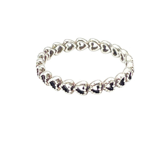 PANDORA Sterling Silver Band of Hearts Ring