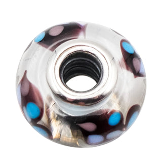 Pandora Butterfly Kisses Blue Murano Glass Retired Sterling Silver Charm