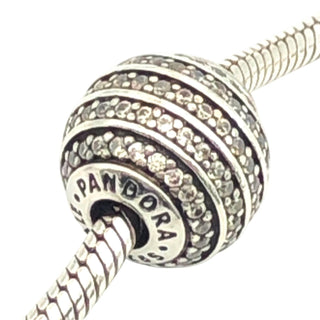 PANDORA ESSENCE Confidence Sterling Silver Charm With Clear Zirconia