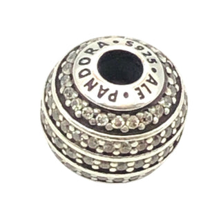PANDORA ESSENCE Confidence Sterling Silver Charm With Clear Zirconia