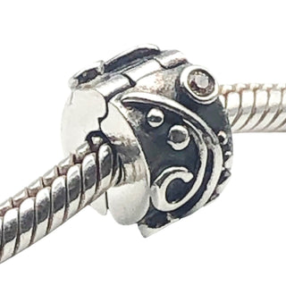 Pandora Champagne Tendril Sterling Silver Clip Charm