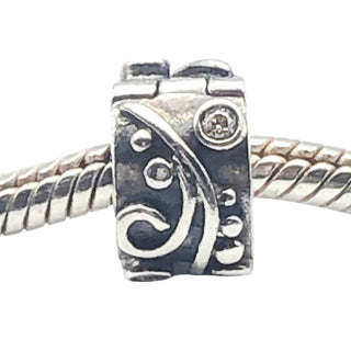 Pandora Champagne Tendril Sterling Silver Clip Charm