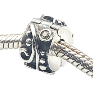 Pandora Champagne Tendril Sterling Silver Clip Charm