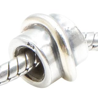 Lovelinks Sterling Silver Barrel Ring Charm with Silicone Core – Danish Design – .925 Silver