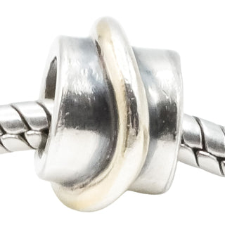 Lovelinks Sterling Silver Barrel Ring Charm with Silicone Core – Danish Design – .925 Silver